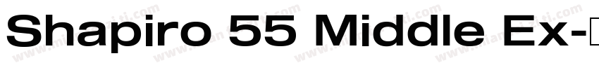Shapiro 55 Middle Ex字体转换